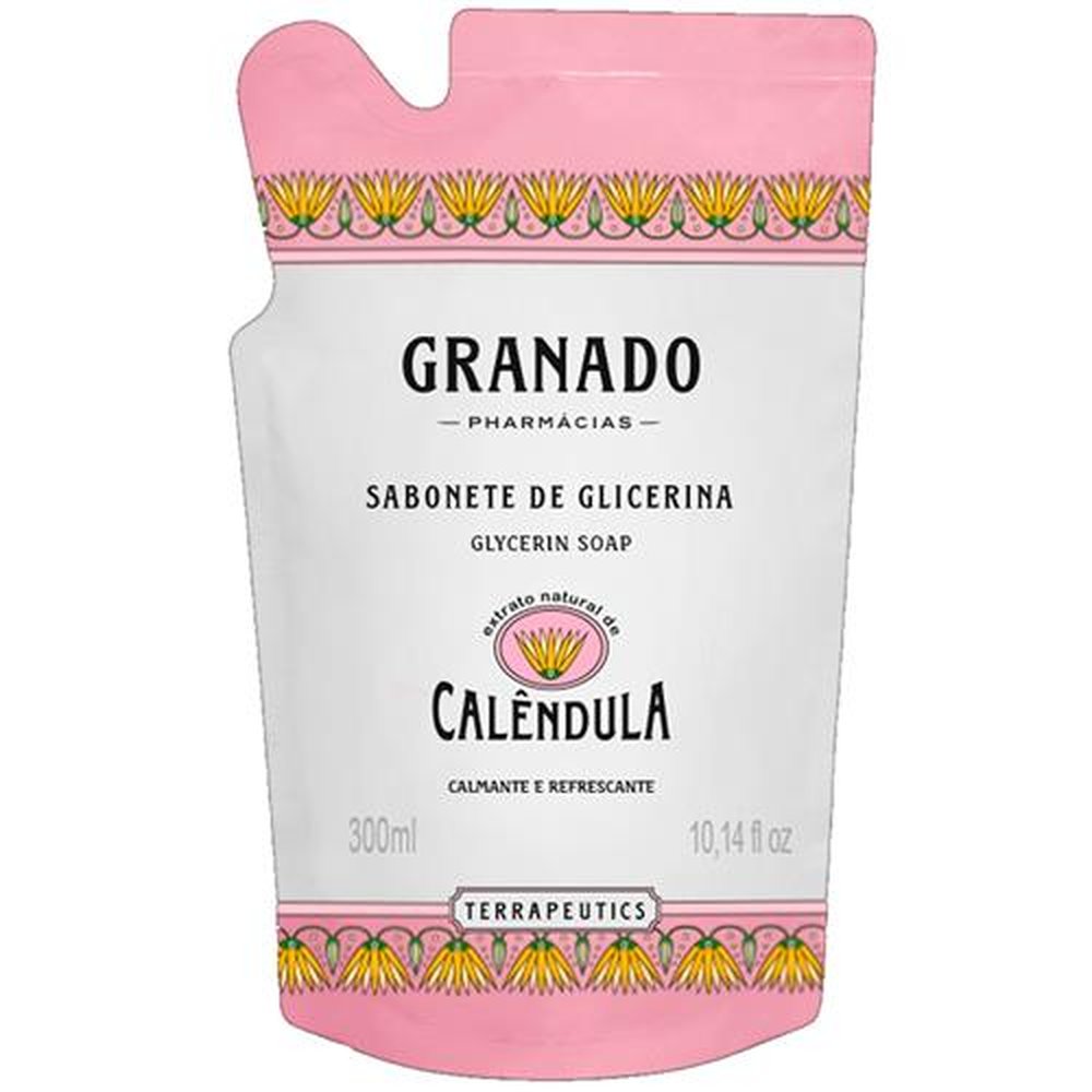 Sabonete Liquido Refil Granado Calendula 300ml
