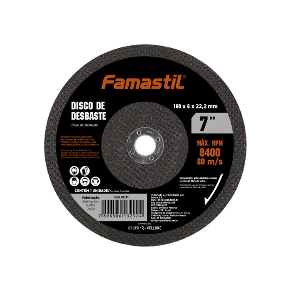 Disco Desbaste 7" Famastil C10