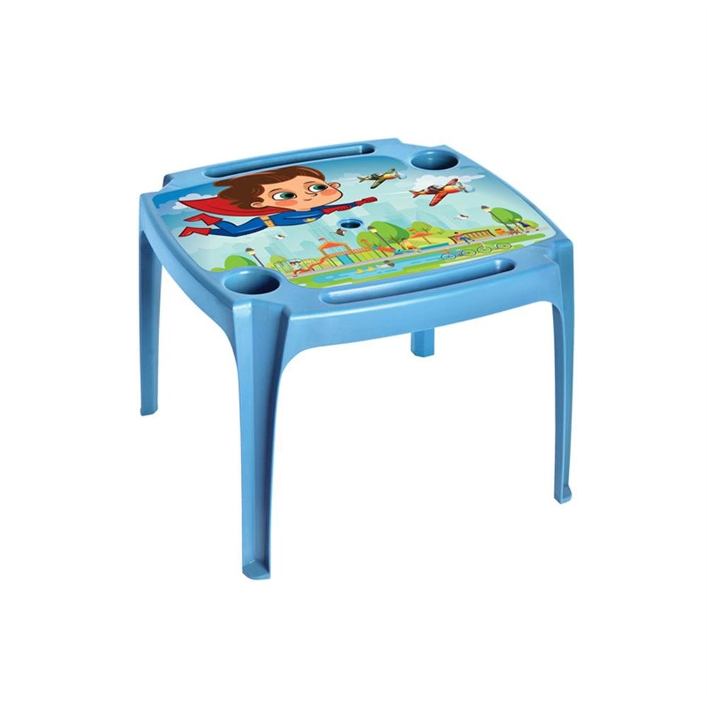 Mesa Plastica Infantil Azul Decorada Arqplast C4