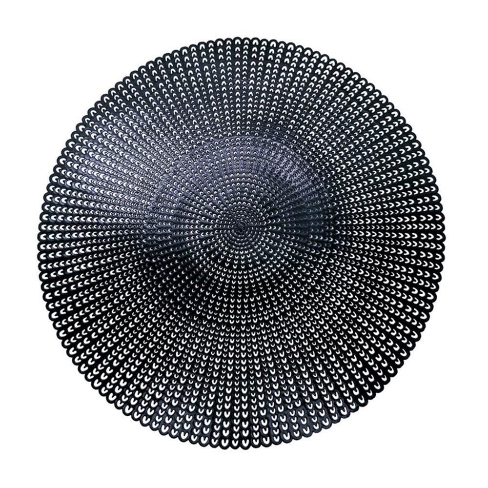 Lugar Americano Redondo 42Cm Rendado Preto C6
