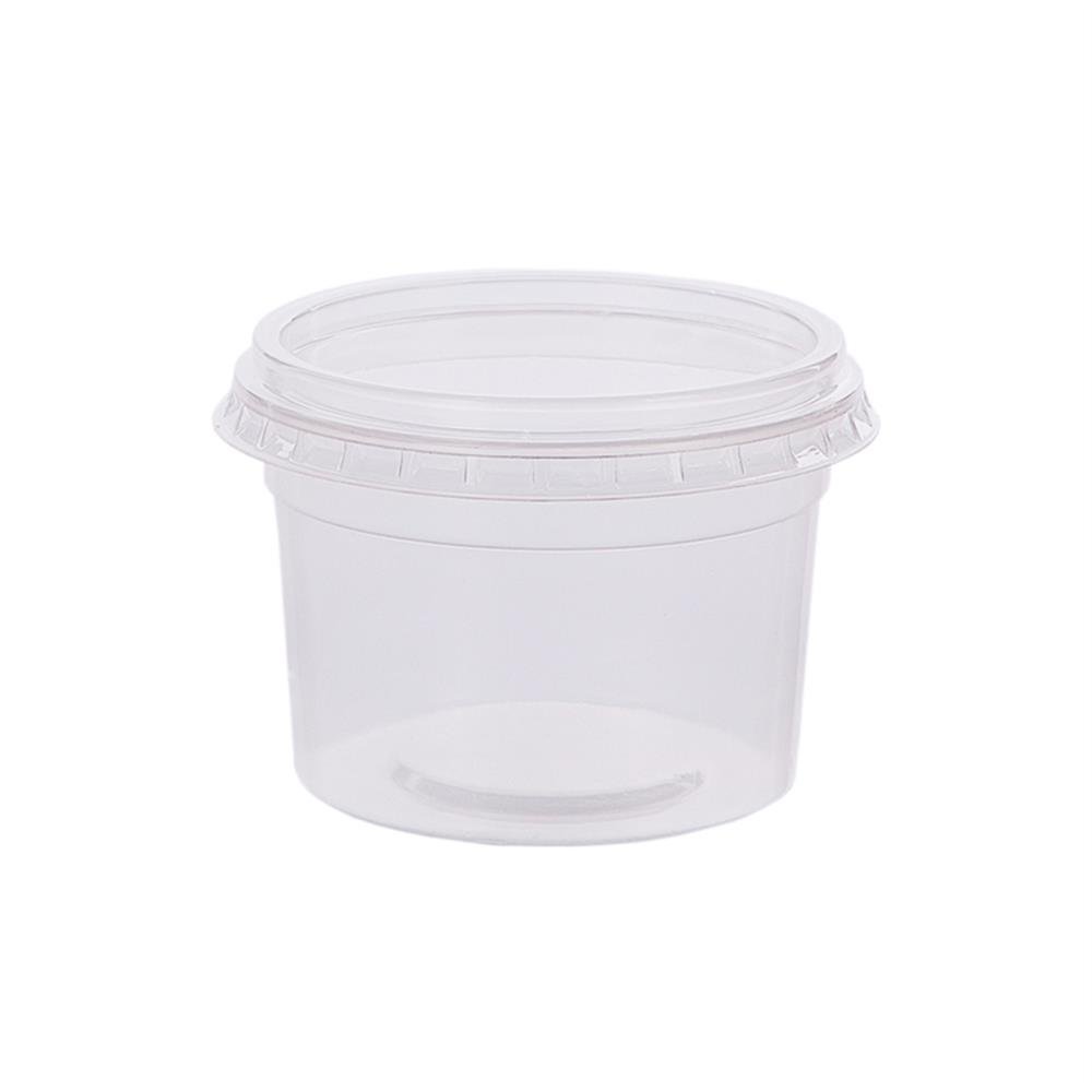 Pote Descartavel Redondo 145Ml C/Tampa 25X24 Peças