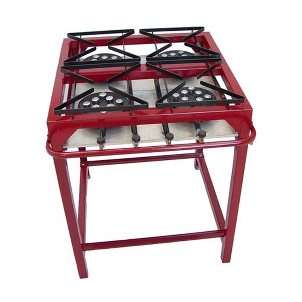 Fogão Industrial 4 Bocas Alta Pressão Chef Completo