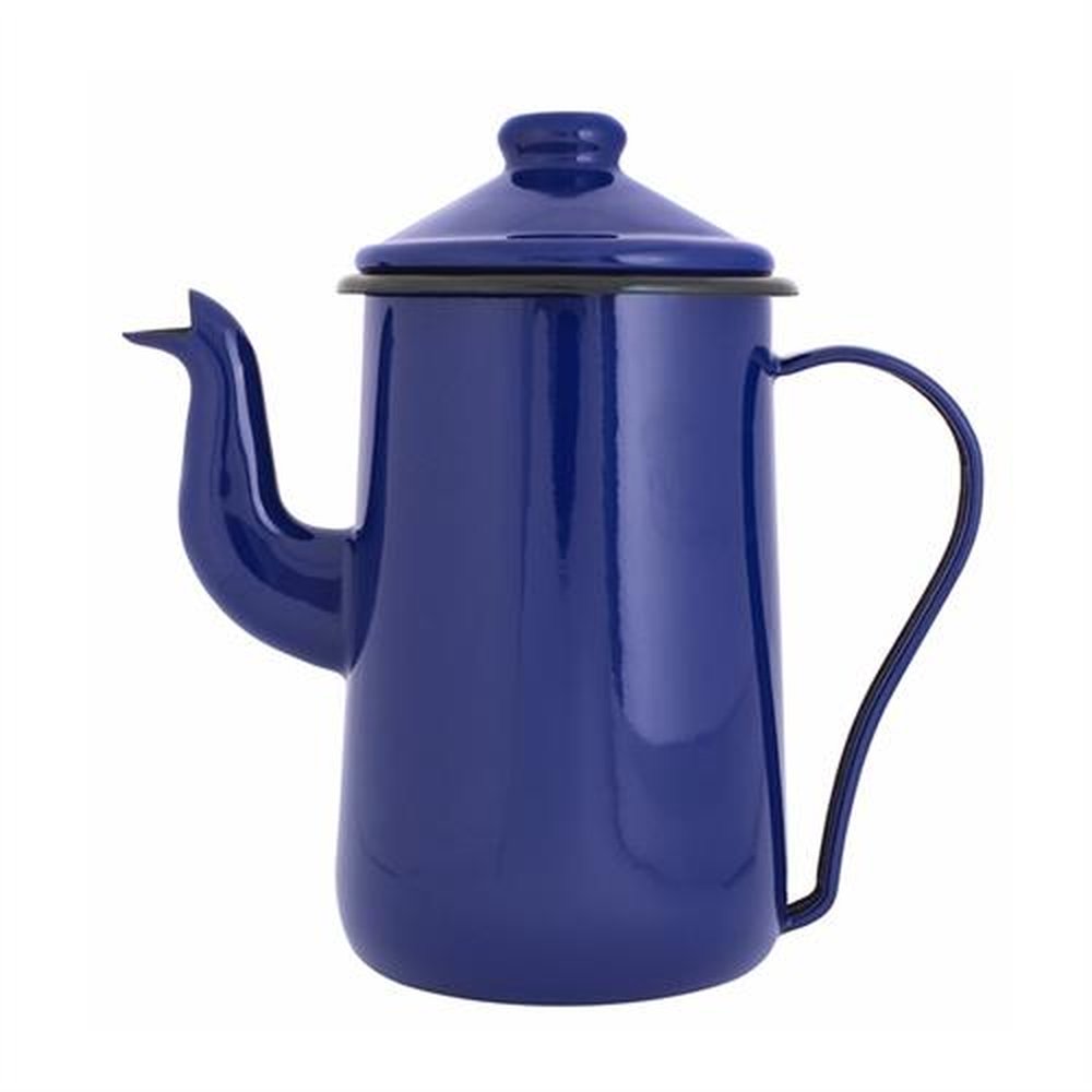 Bule Cafe Esmaltado 14 1,5L Tradicional Azul Ewel C2