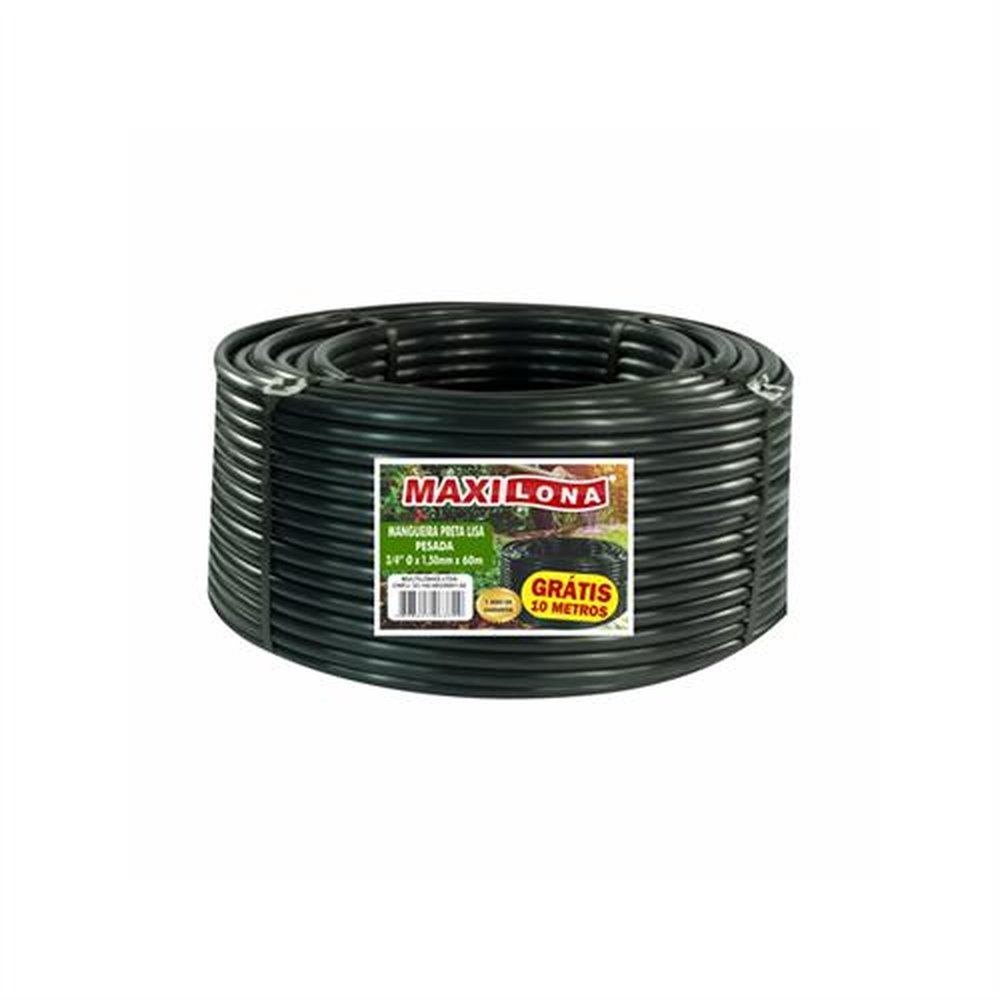 Mangueira Preta 3/4X1,5Mm Pesada 50M Maxilona
