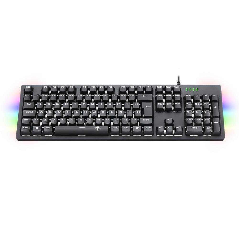 Teclado Gamer Mecânico T-Dagger Bermuda T-TGK312-BL PT WHITE