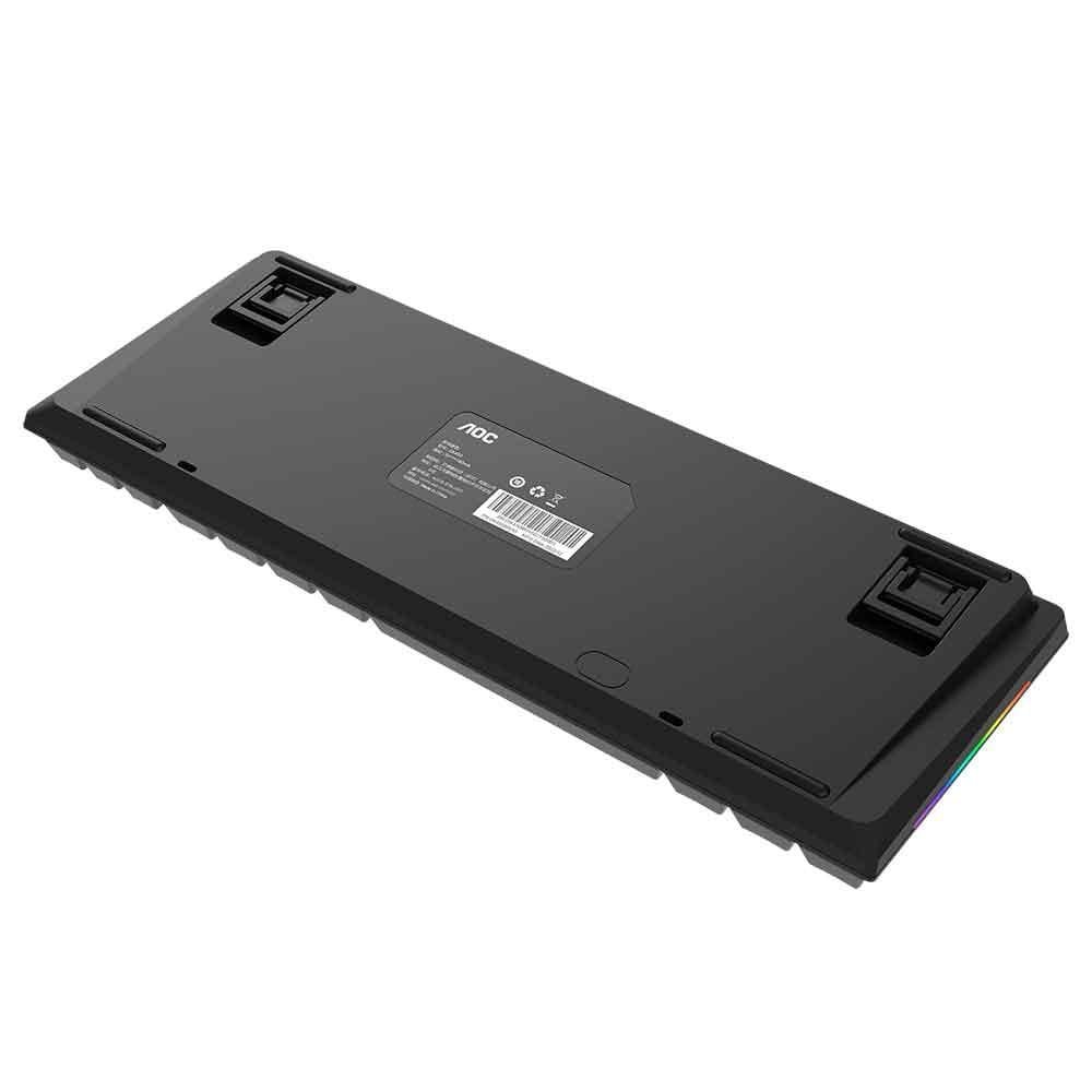 Teclado Com Fio Gamer Mecânico AOC TKL GK450 Red Switch, USB-C - GK450BR/FG