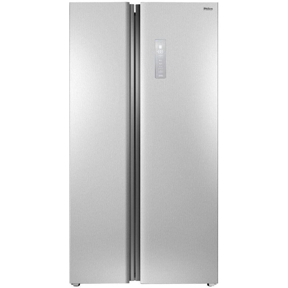 Geladeira Philco 489 Litros Side By Side Inverter Inox Prf504i - 127V