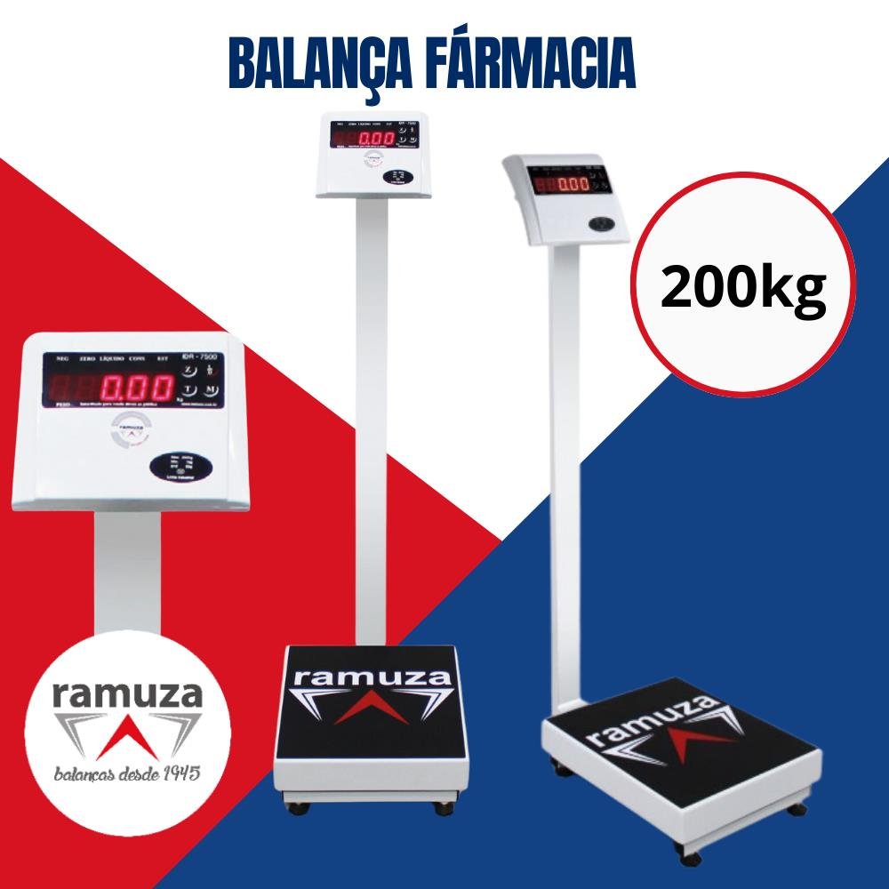 Balança De Pesar Pessoas Ramuza 200kg