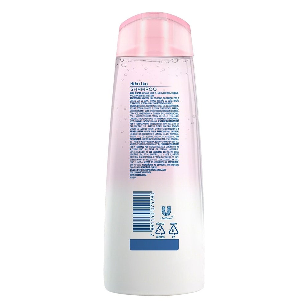 Shampoo Dove Hidra Liso 200ml