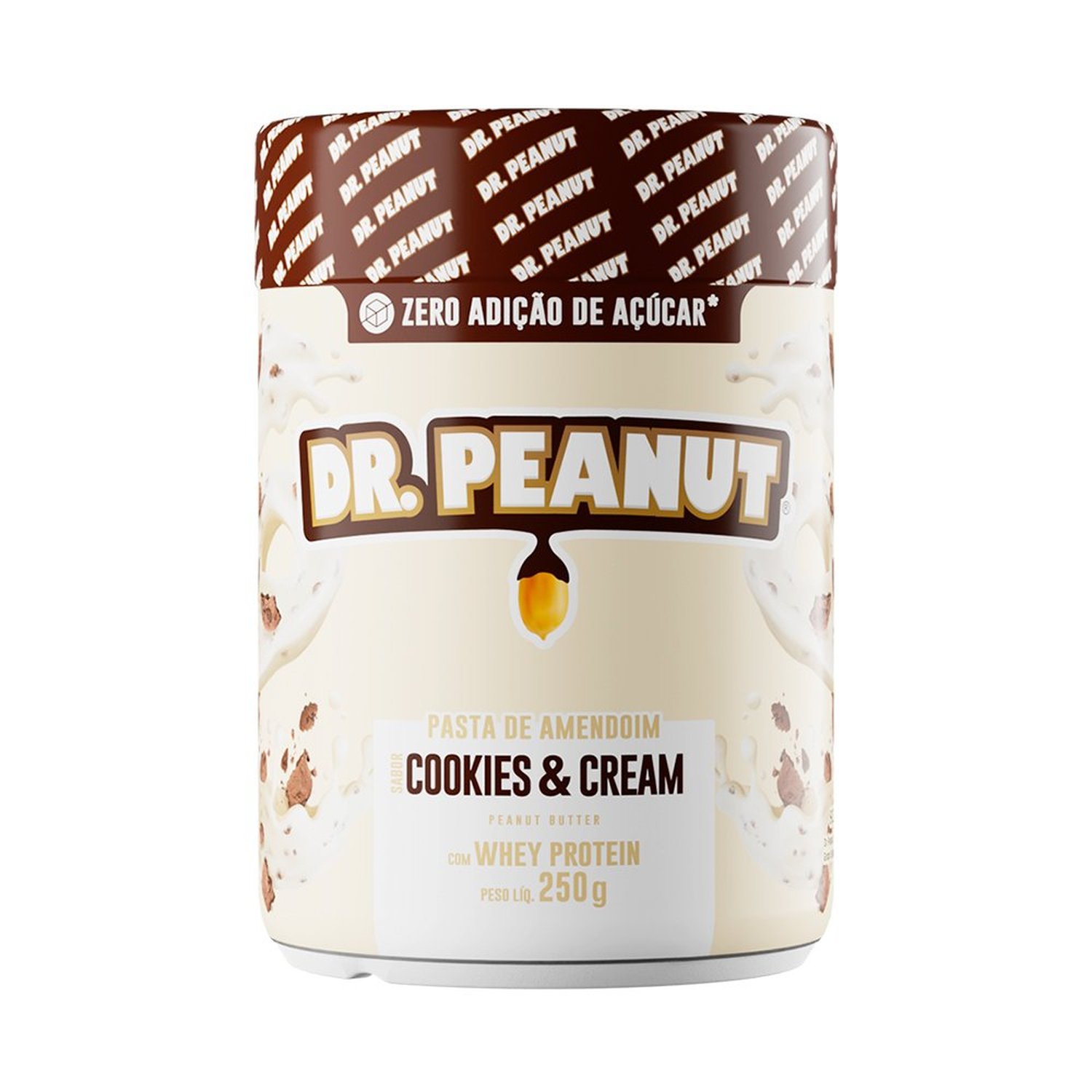 Pasta De Amendoim Dr Peanut Cookies & Cream 250G-Pnt