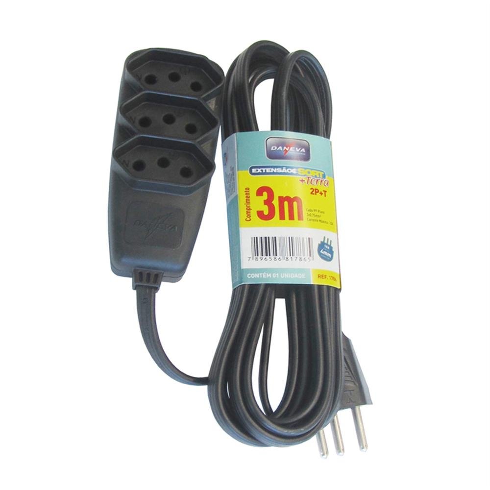 Extensão 03M Pp 2P T Sortido 1786 C/6