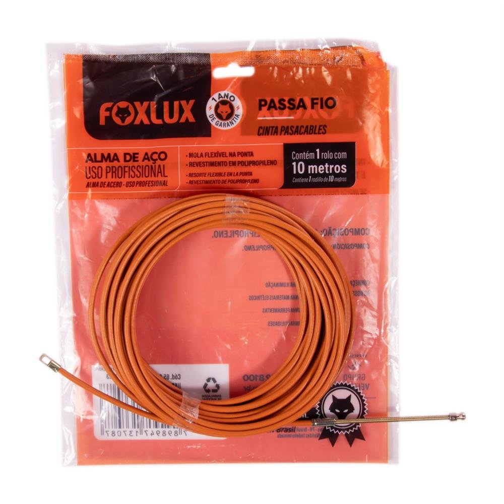 Passa Fio Foxlux Alma De Aço 10m