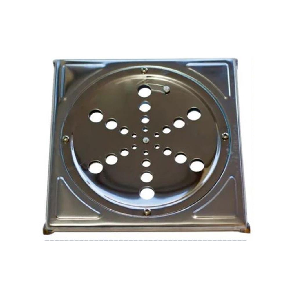 Grelha Quadrada Rotativa Inox C/Caixilho 15X15 Polinox