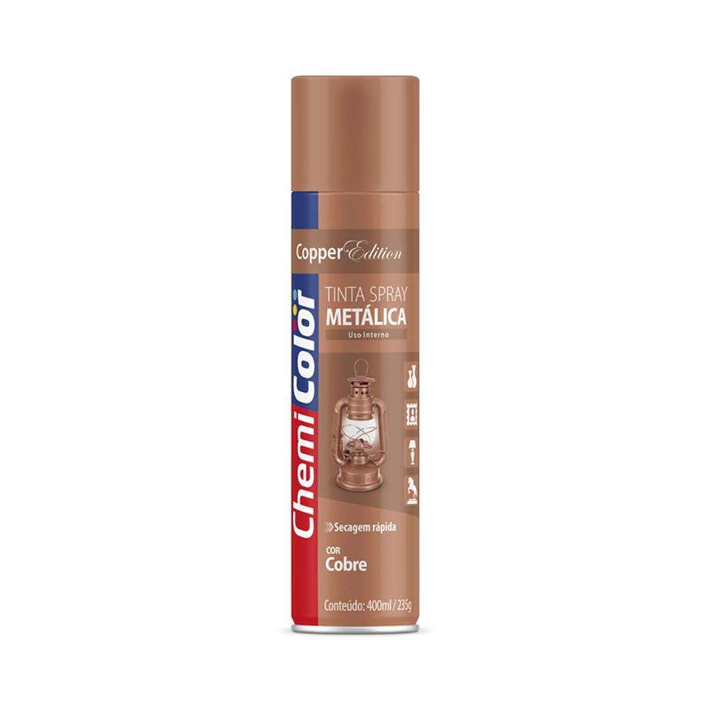 Tinta Spray Metalica Cobre 6X400 Chemicolor