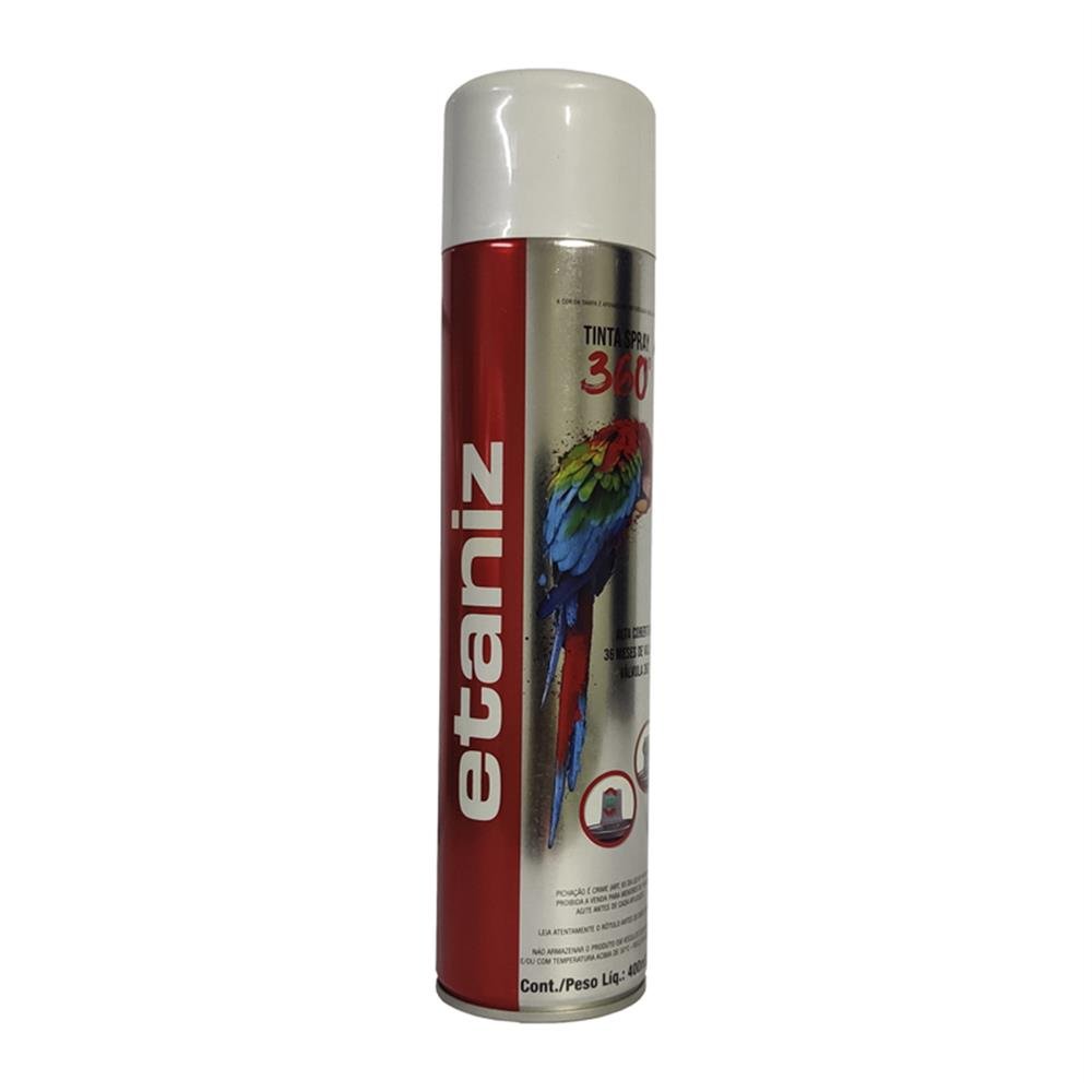 Tinta Spray Branco Brilhante 6X400 Etaniz 360G
