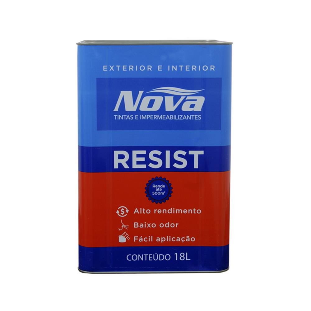 Tinta Acrilica Nova Tintas Resist Exterior/Interior Branco 18L
