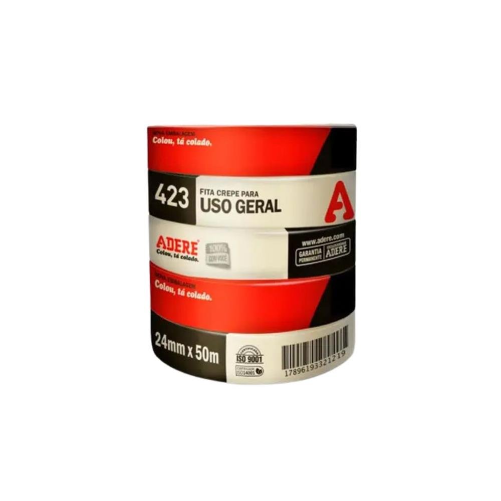 Fita Crepe Uso Geral 24Mmx50M C/5 Adere