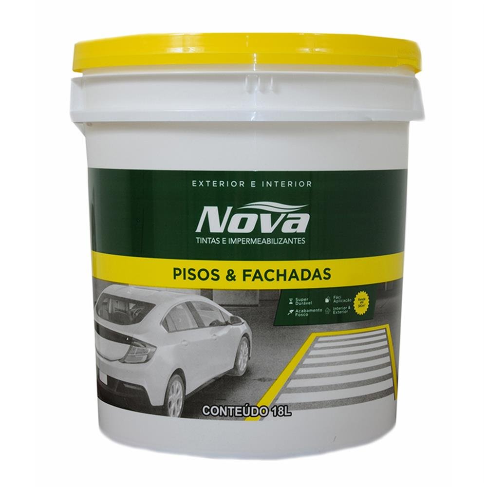 Tinta Piso Interior/Exterior Novatinta 18L Cinza