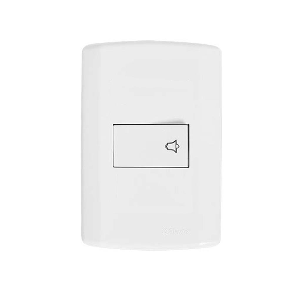 Interruptor Campainha 2X4 C/Placa Modular Pluzie
