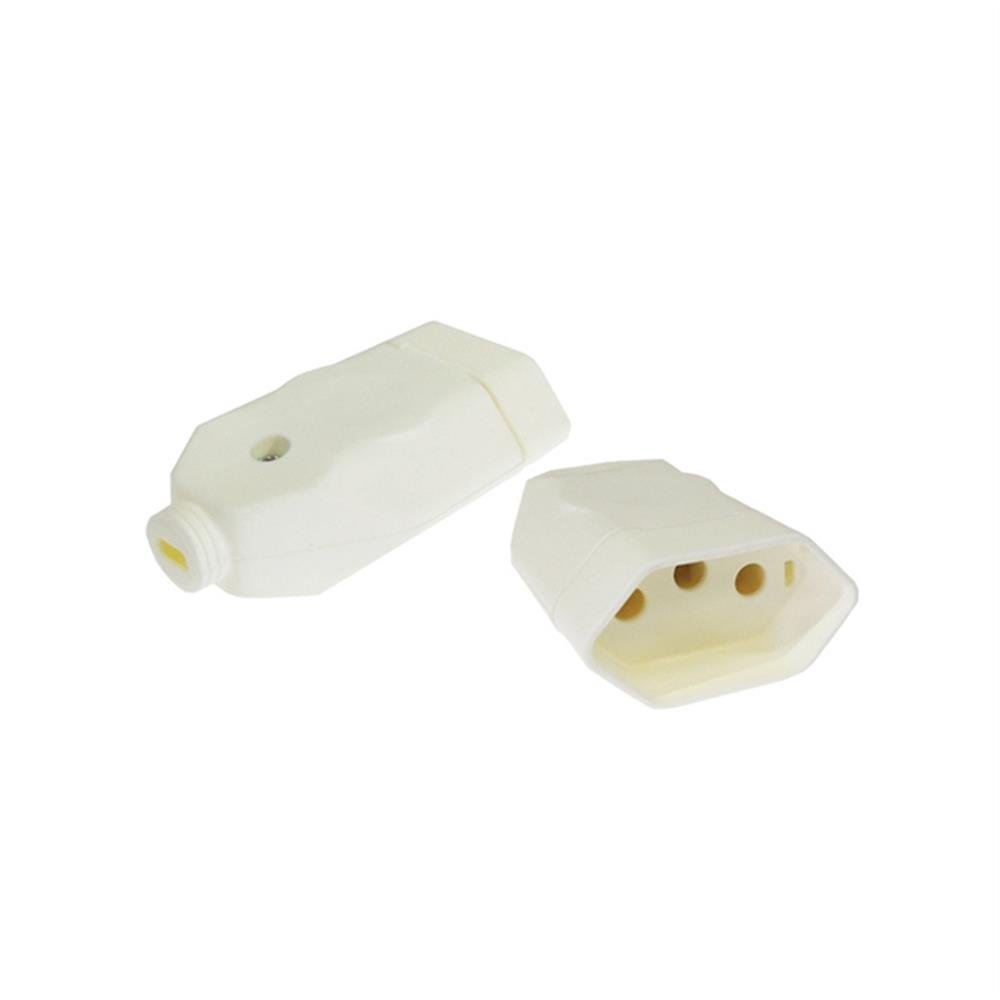 Pino Fêmea 2P+T 20A Branco Exatronic | Martins Atacado