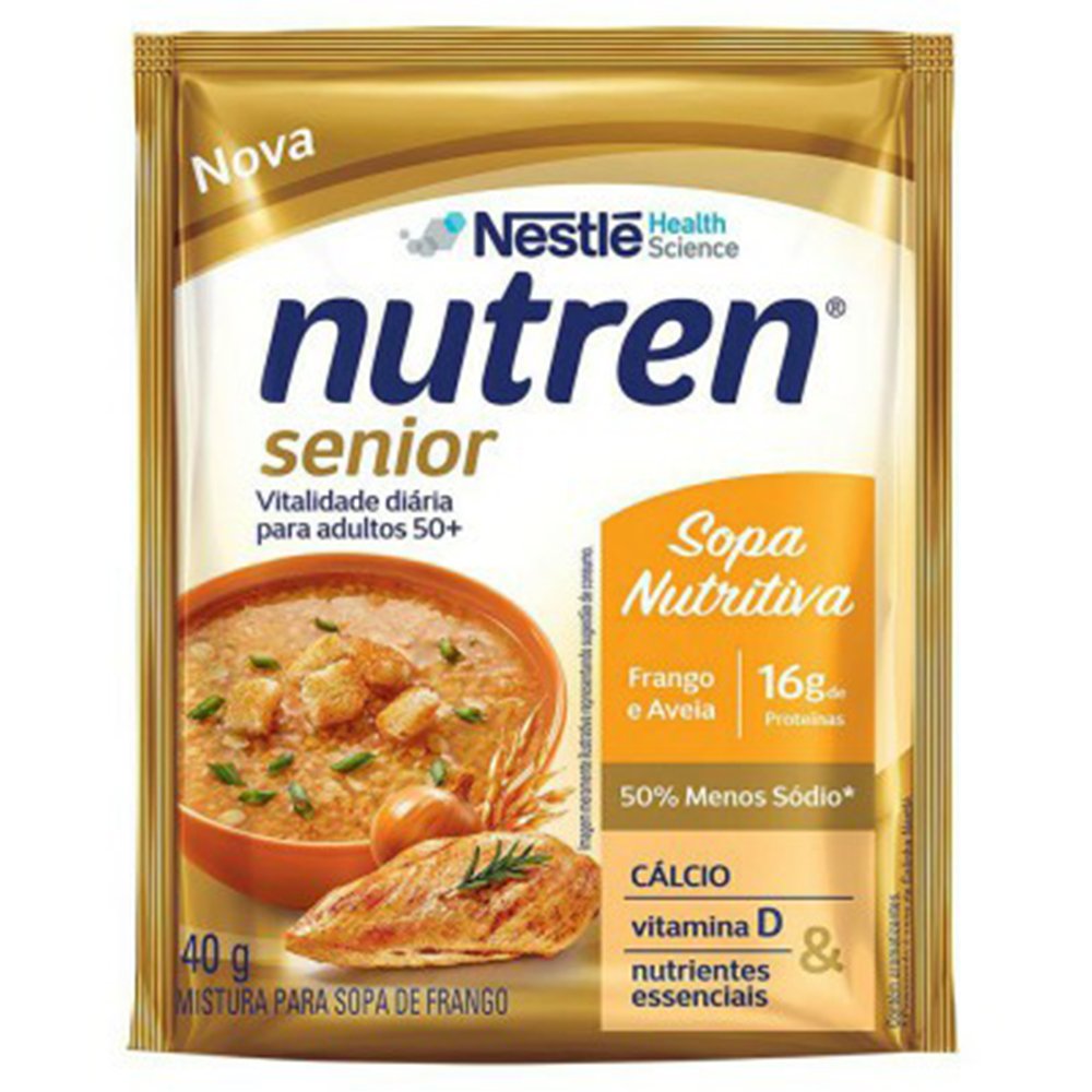 Nutren Senior Sopa Frango Sache Com 12 Unidades 40g