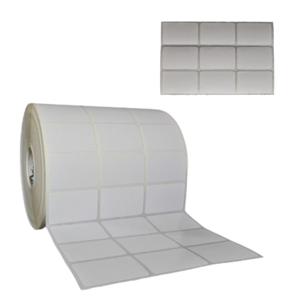 Etiqueta Para Código de Barras 33x21/3 45 Metros Papel Couchê