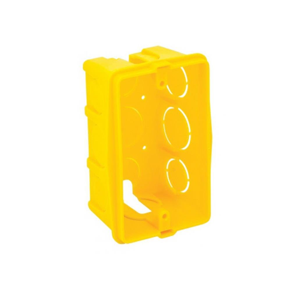 Caixa de Luz 2X4 Pvc Amarela com 24 unidades Roma