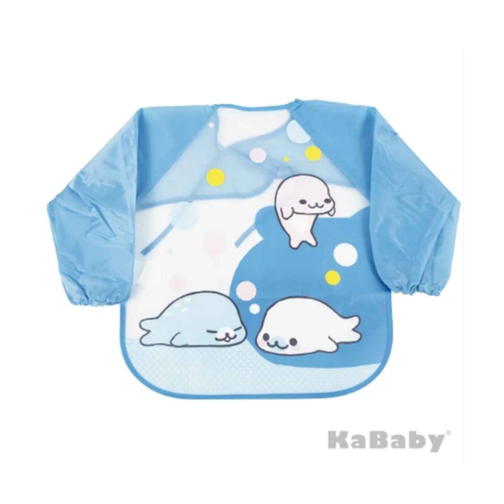 Babador com manga Foca Azul