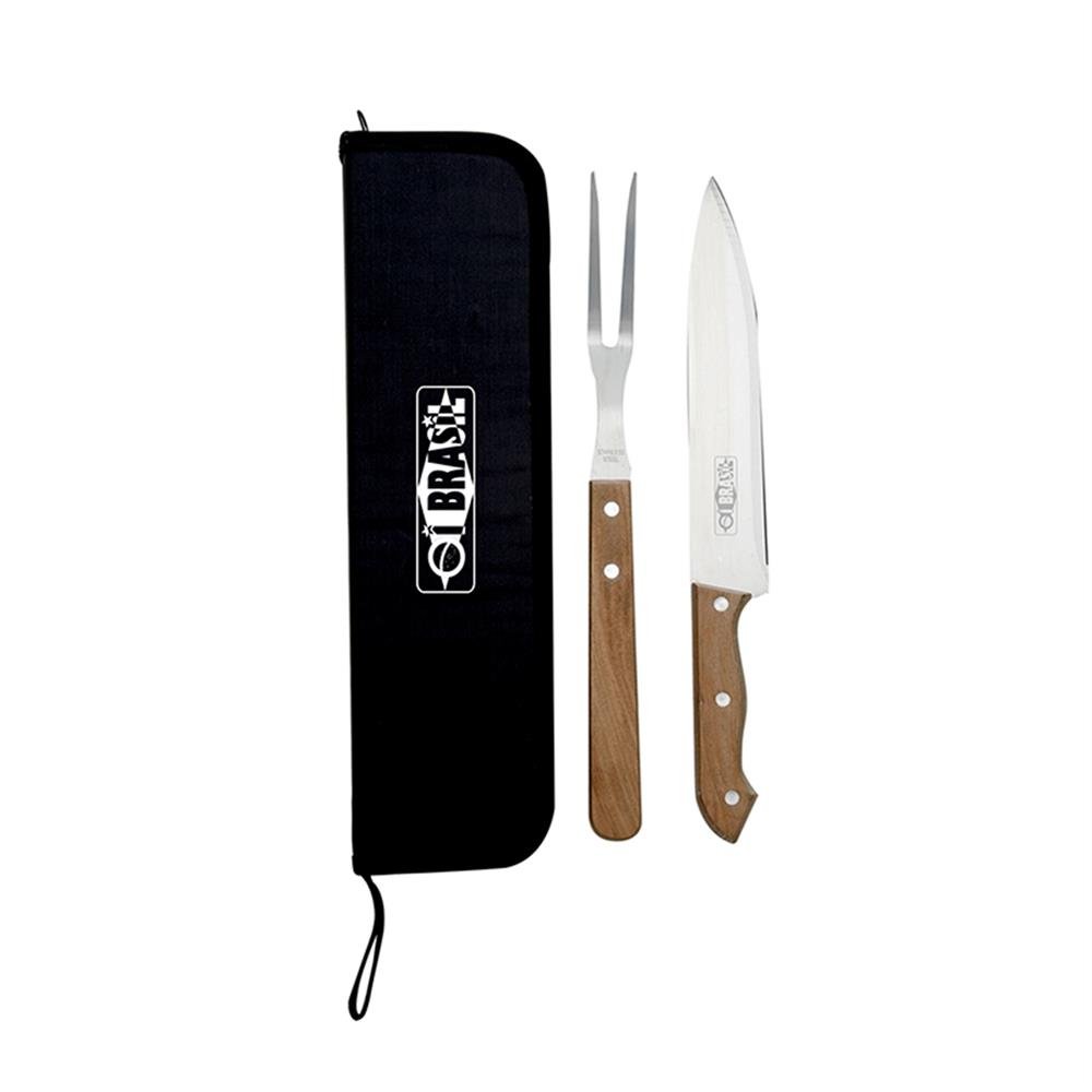 Conjunto Churrasco 2 Peças Oi Brinde