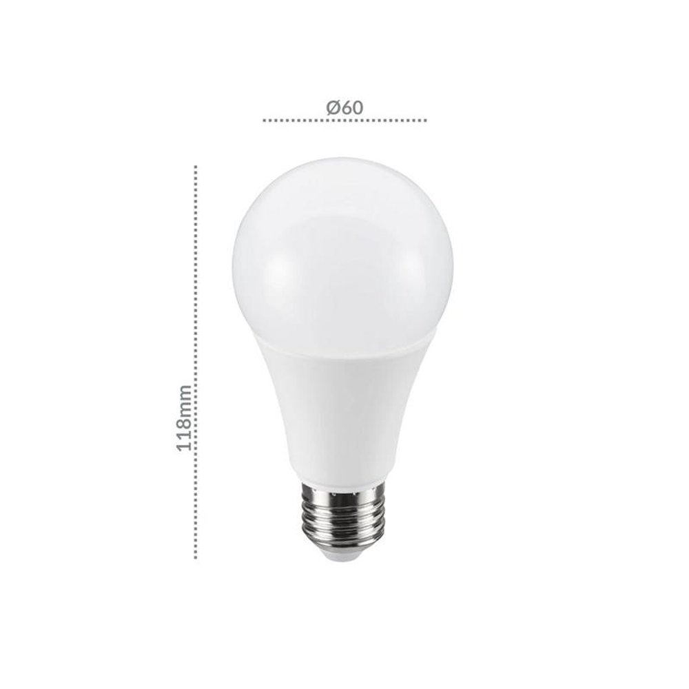 Lâmpada De Led Bulbo A60 15W 3000K E27 Bivolt Luz Amarela Sylvânia
