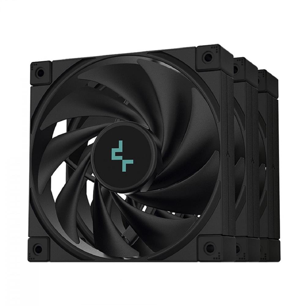 Kit Cooler para Gabinete DeepCool FK120, 120mm, com 3 Fans, Preto