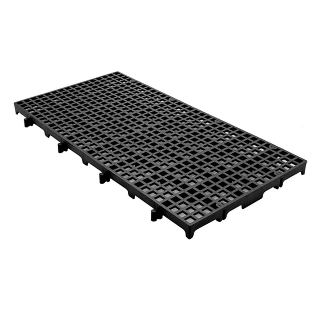 Estrado Modular Polipropileno Preto 25X50x2,5 Dellaplast