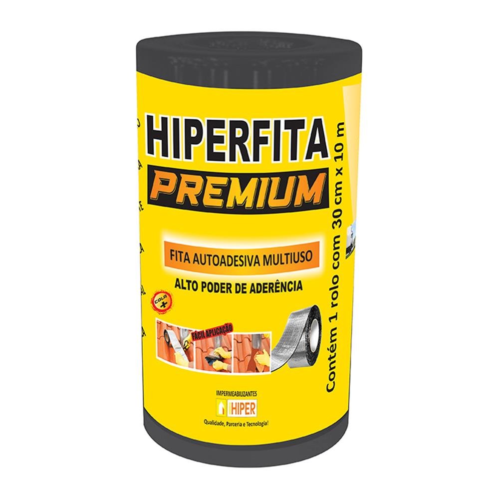 Impermeabilizante Fita 0,30X10m Hiper Aluminio Premium