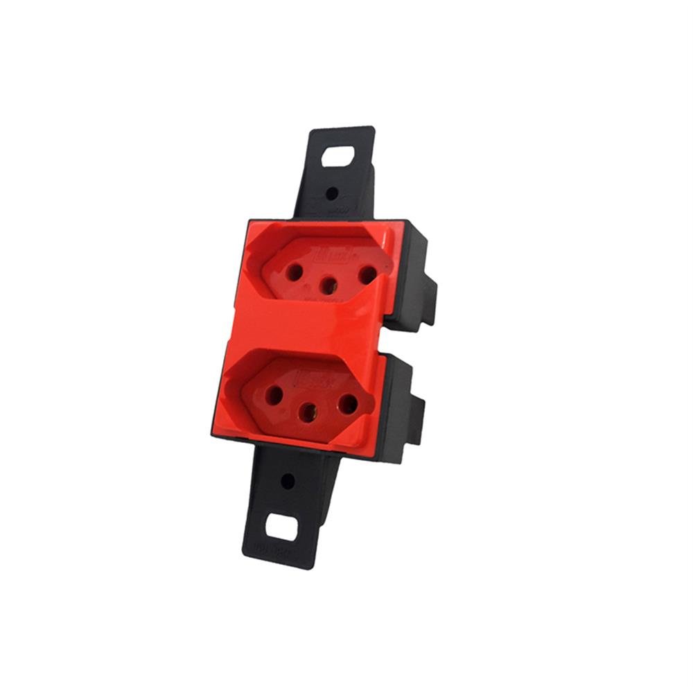 Tomada Condulete Dupla S/Placa 20A Vermelho Blux