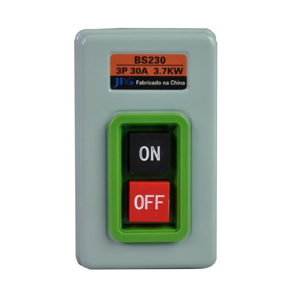 Botoeira Sobrepor 30A On/Off Jng