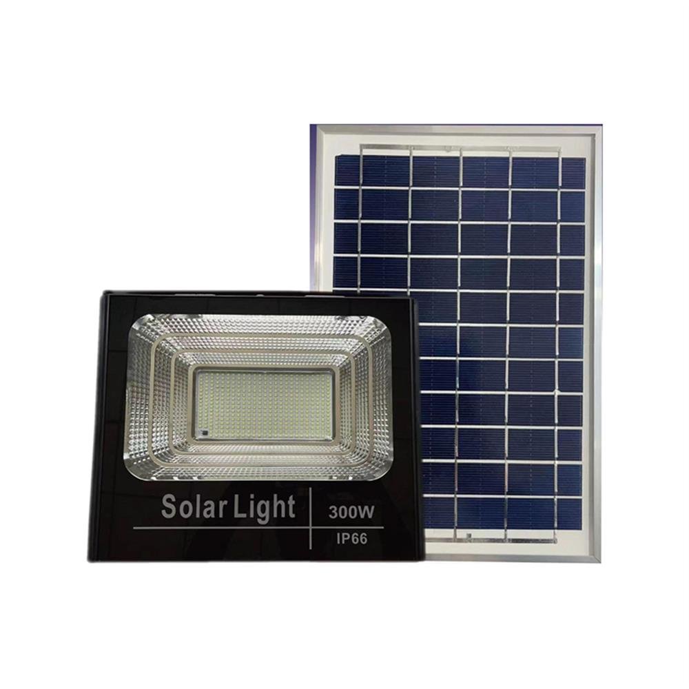 Refletor Led Solar300w Controle Remoto Triangulo