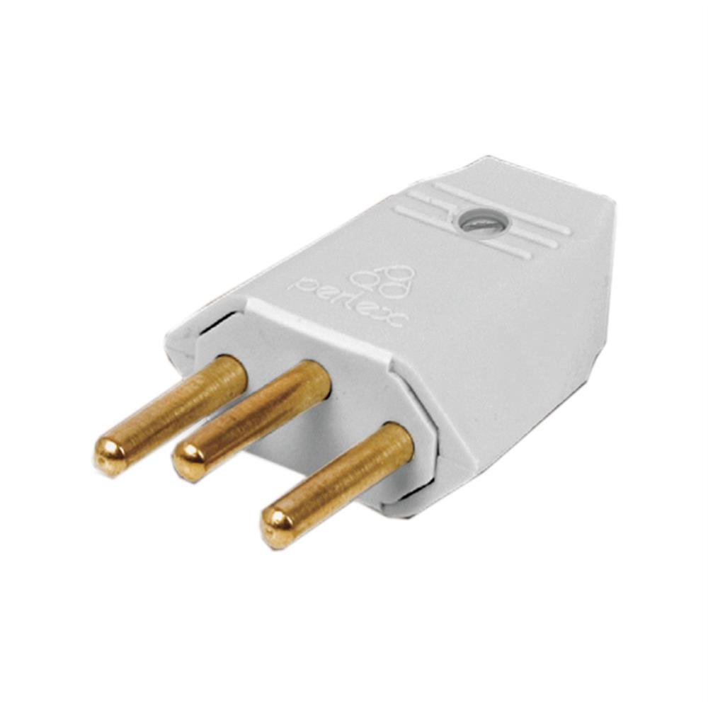 Perlex Pino Macho 2P+T 20A Branco Perlex C10 | Martins Atacado