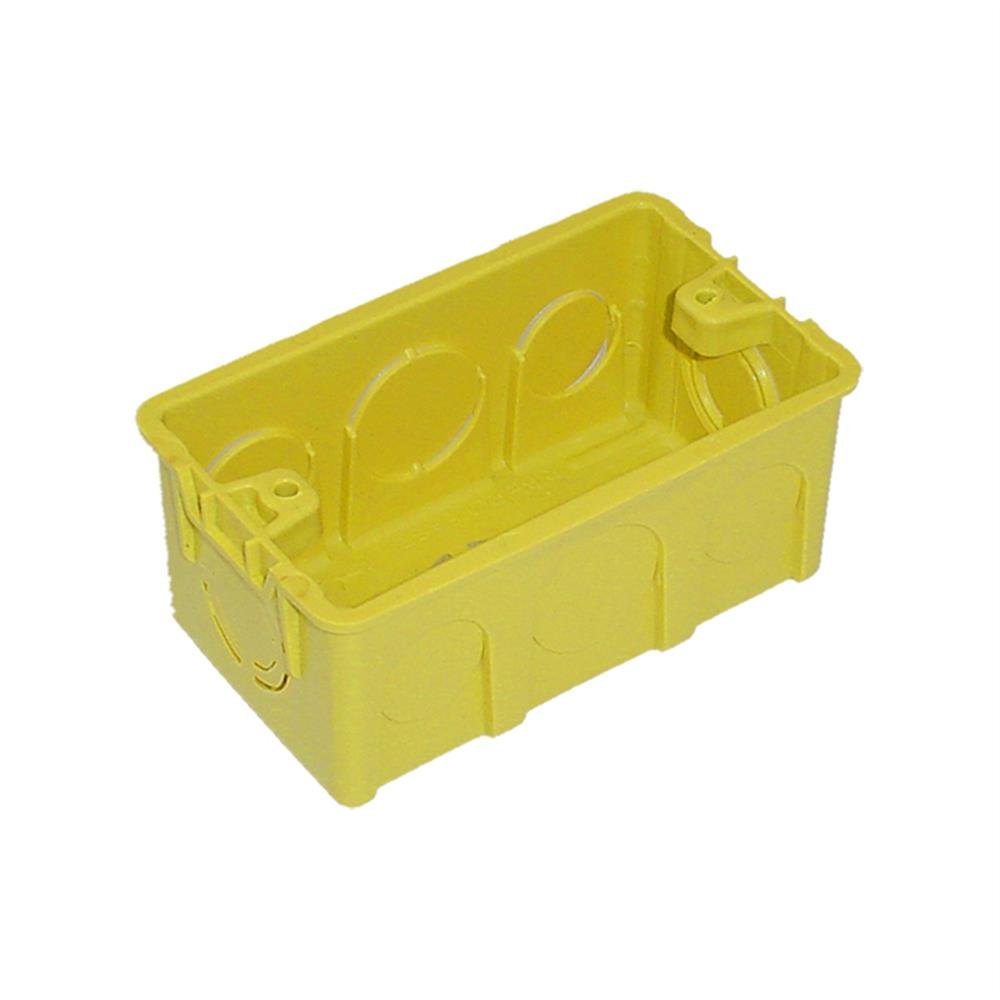 Caixa Luz 2X4 Plastico Amarelo Mondiale C150