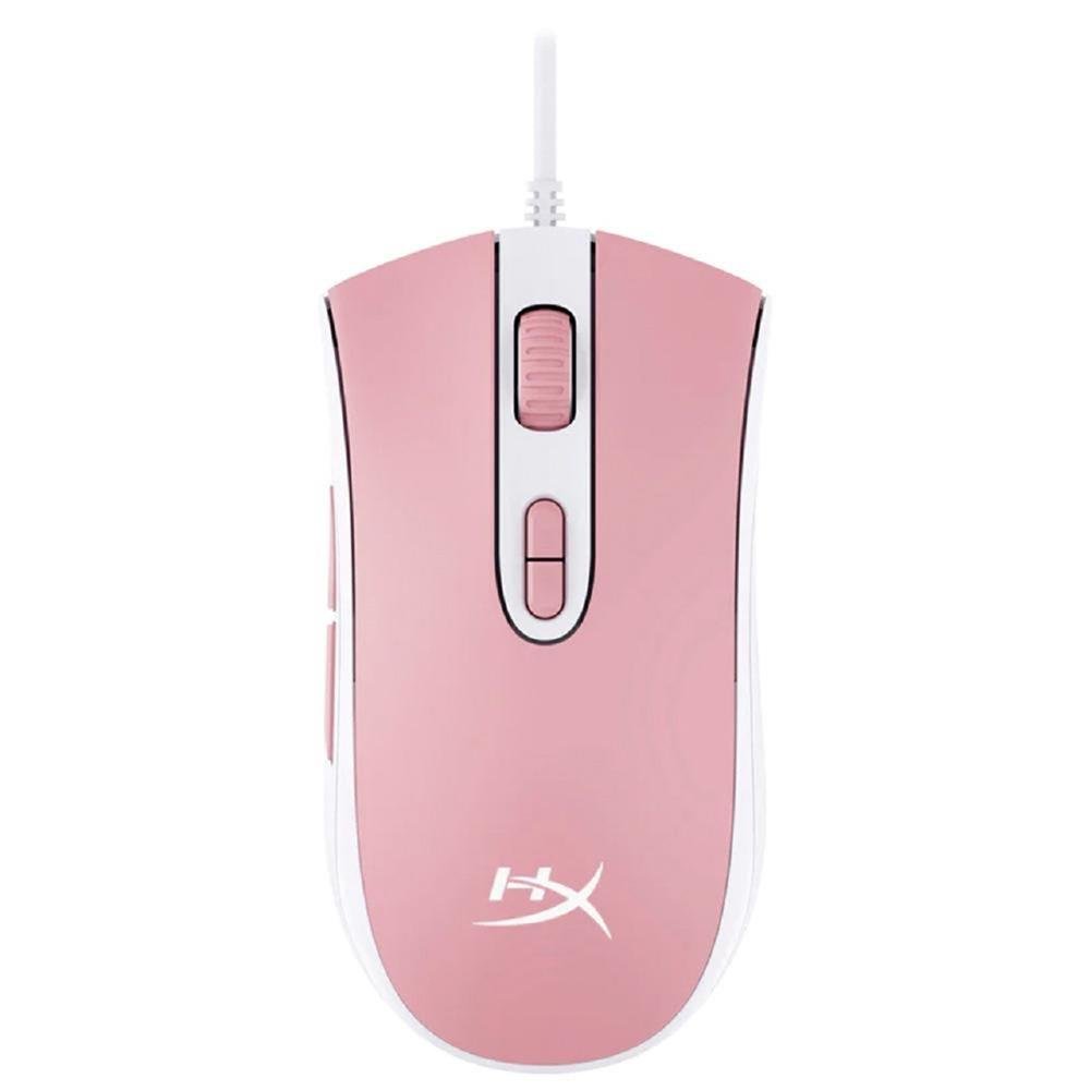 Mouse Gamer Hyperx Pulsefire Core RGB 7 Botões Rosa
