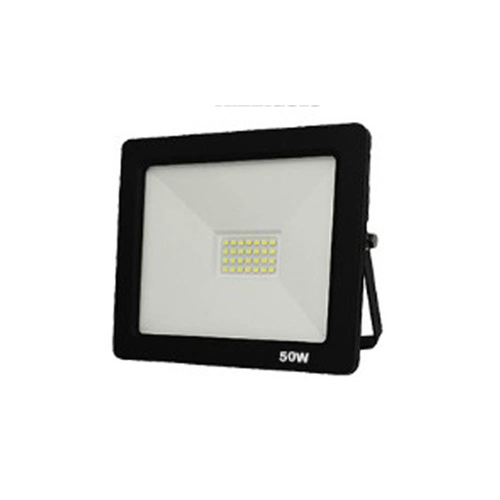 Refletor Led 50W Preto 6500K Led Triangulo Bivolt