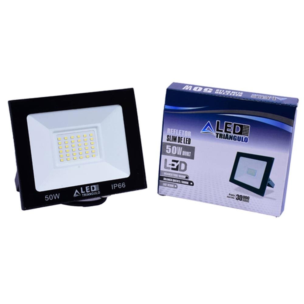 Refletor Led 50W Verde Led Triangulo Biv