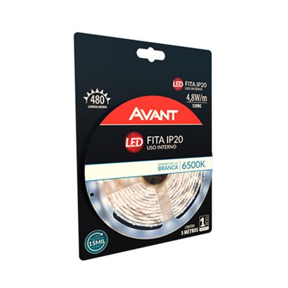 Fita Led 5M 4,8W 6500K Avant