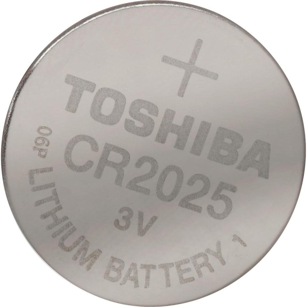 Pilha Moeda Lithium 3V CR2025 Toshiba - Cartela com 5 pilhas