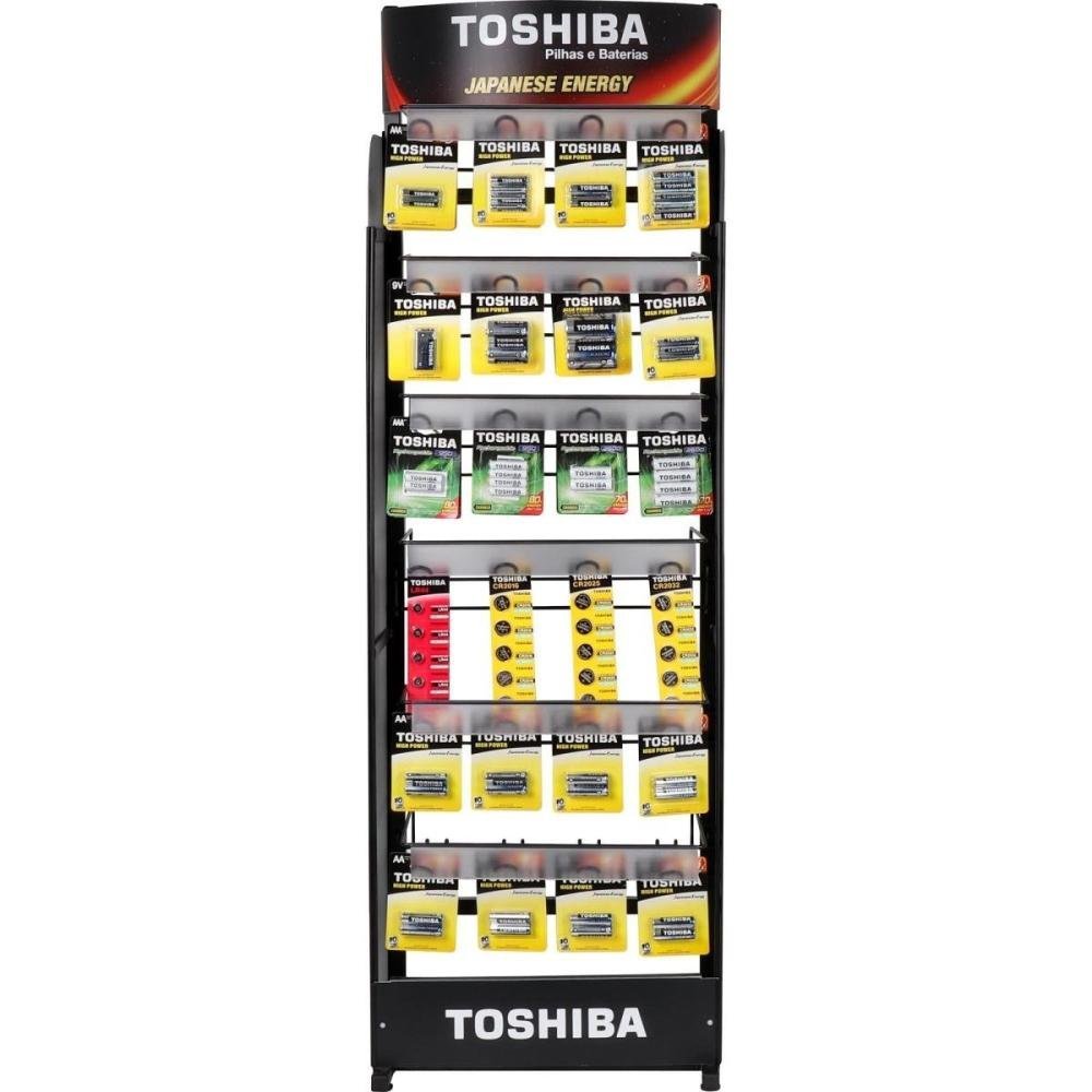 Pilha Moeda Lithium 3V CR2016 Toshiba - Cartela com 5 pilhas