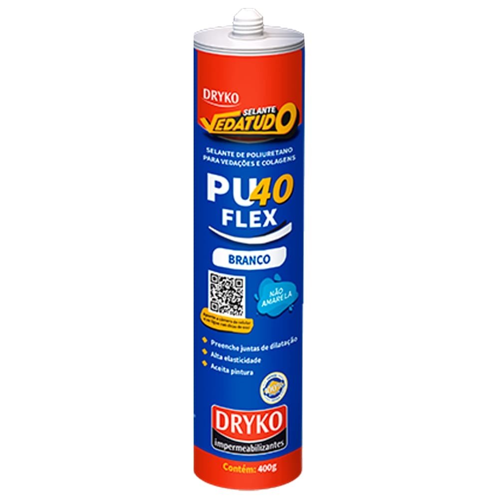 Adesivo Selante PU Vedatudo Dryko Branco 400g