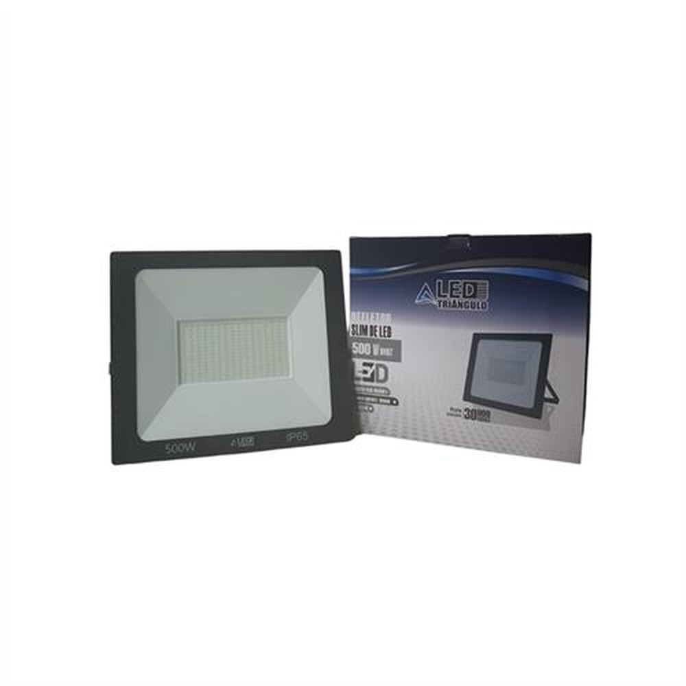 Refletor Led 500W Preto 6500K Led Triangulo Bivolt