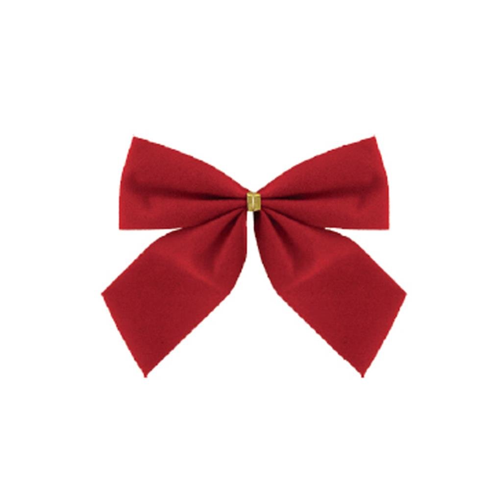 Laço Natal Veludo Vermelho 7,5X5cm C6
