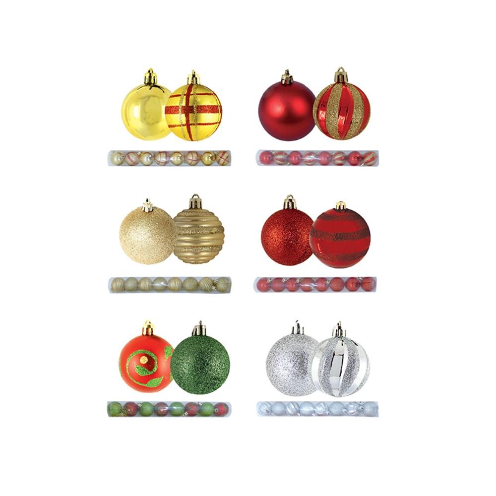 Bola Natal 6Cm Decorada Mix Sortida C5