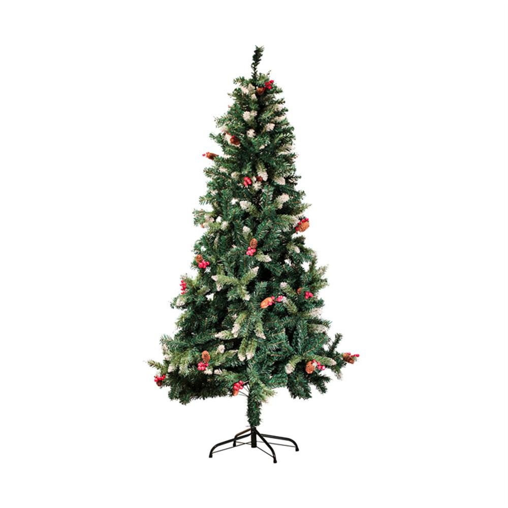 Árvore Natal 180Cm/800Galhos Alpina Nevada Decorada