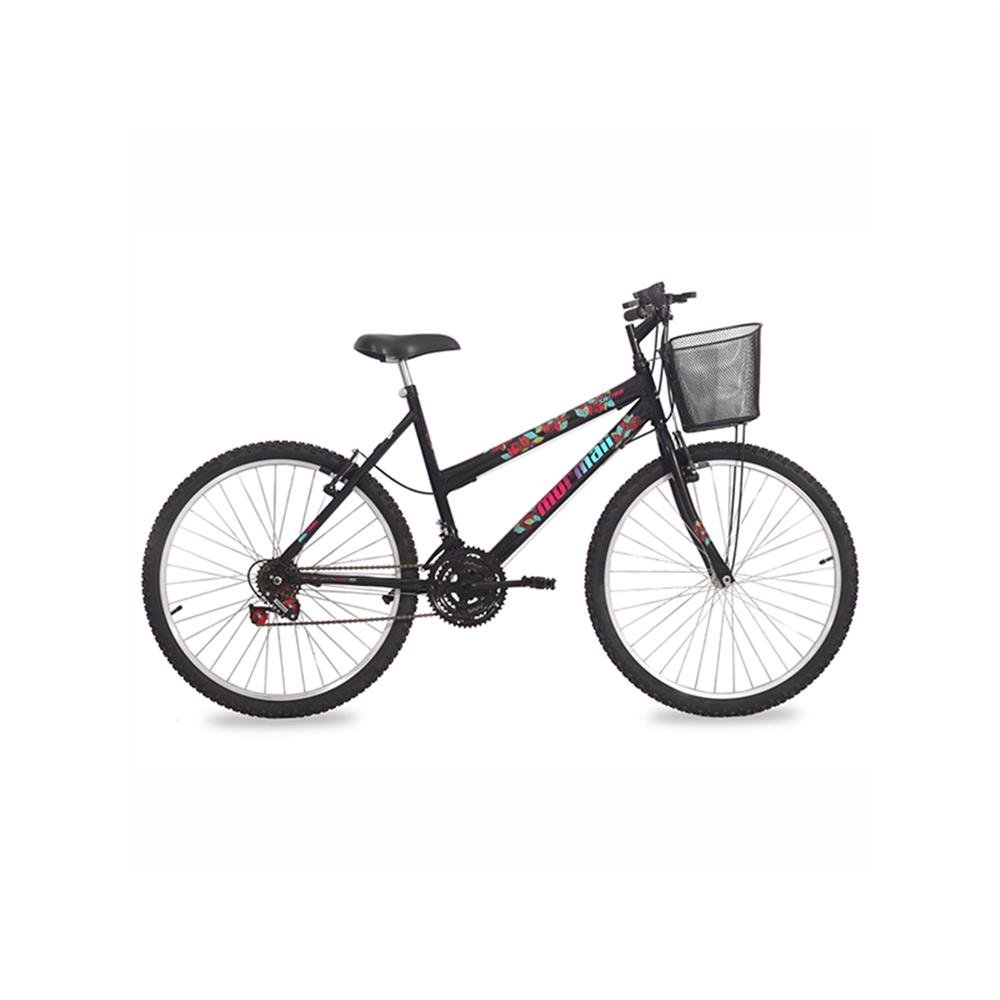 Bicicleta Aro 26 Safira Preta Mormaii